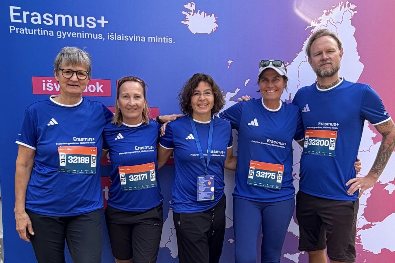 Fünf Teilnehmende des Marathons in Vilnius