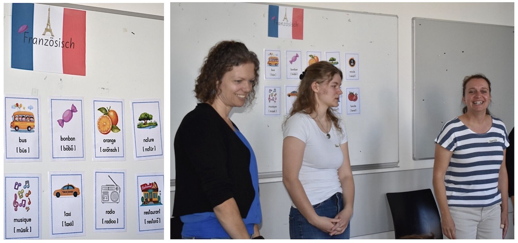Studierende und eine Lehrperson im Seminarraum arbeitend mit Kindern