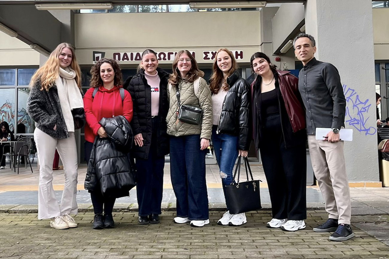 Gruppenbild der Studierenden in Griechenland