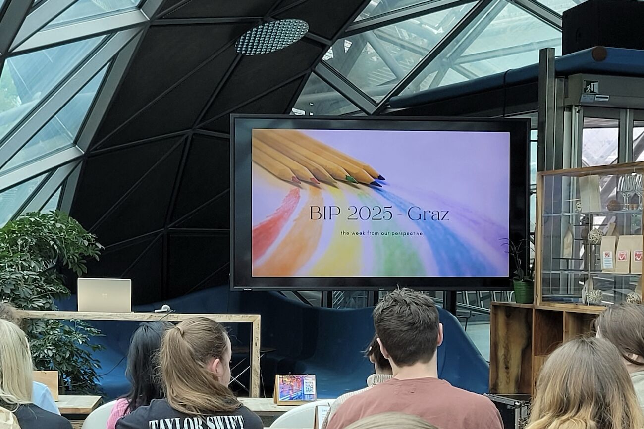 BIP Programm Vorstellung vor Studierenden auf der Murinsel Graz