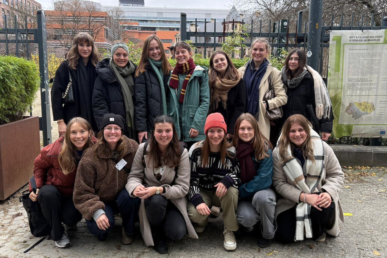 Gruppenbild der Erasmus+ Reise mit Studierenden und Lehrenden